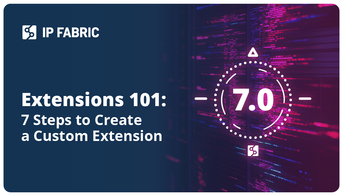 Extension feature in IP Fabric 7.0